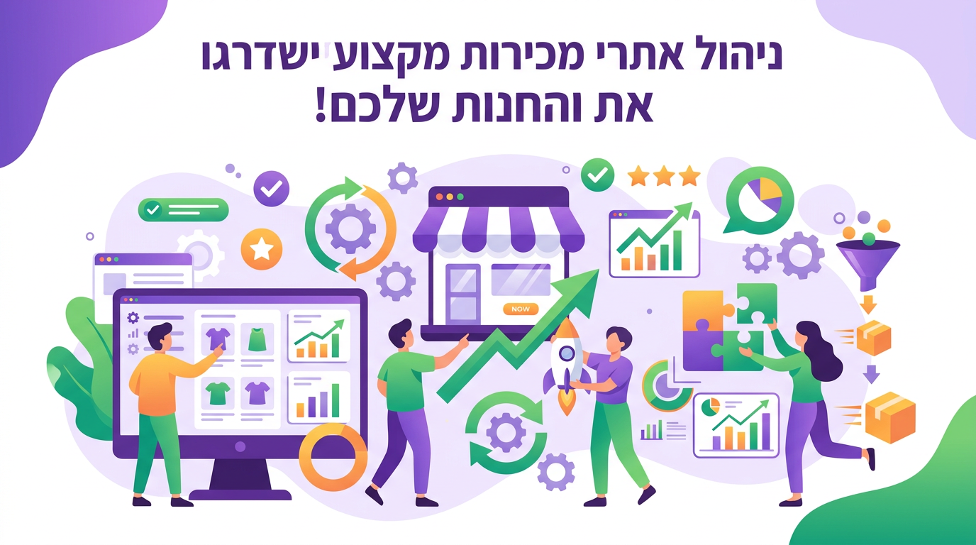 ניהול אתרי מכירות מקצועי ישדרגו את החנות שלכם!